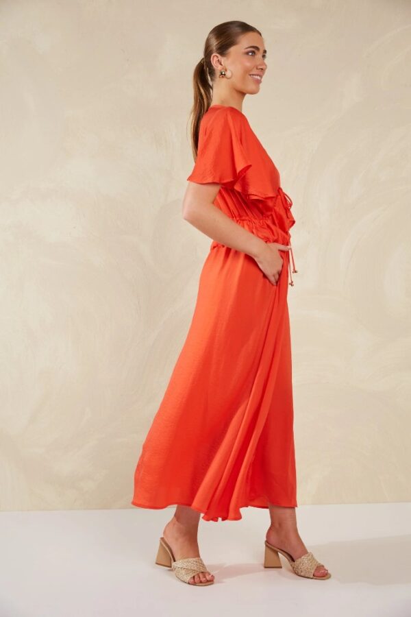 Haven Portofino Frill Maxi - Aperol
