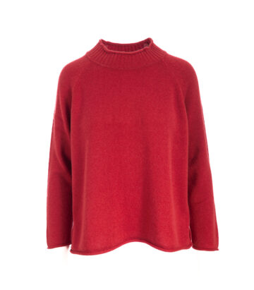 Cashmere Lambswool Shore Jumper - Rust