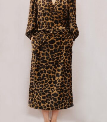 Traffic People Wrap Dress Black