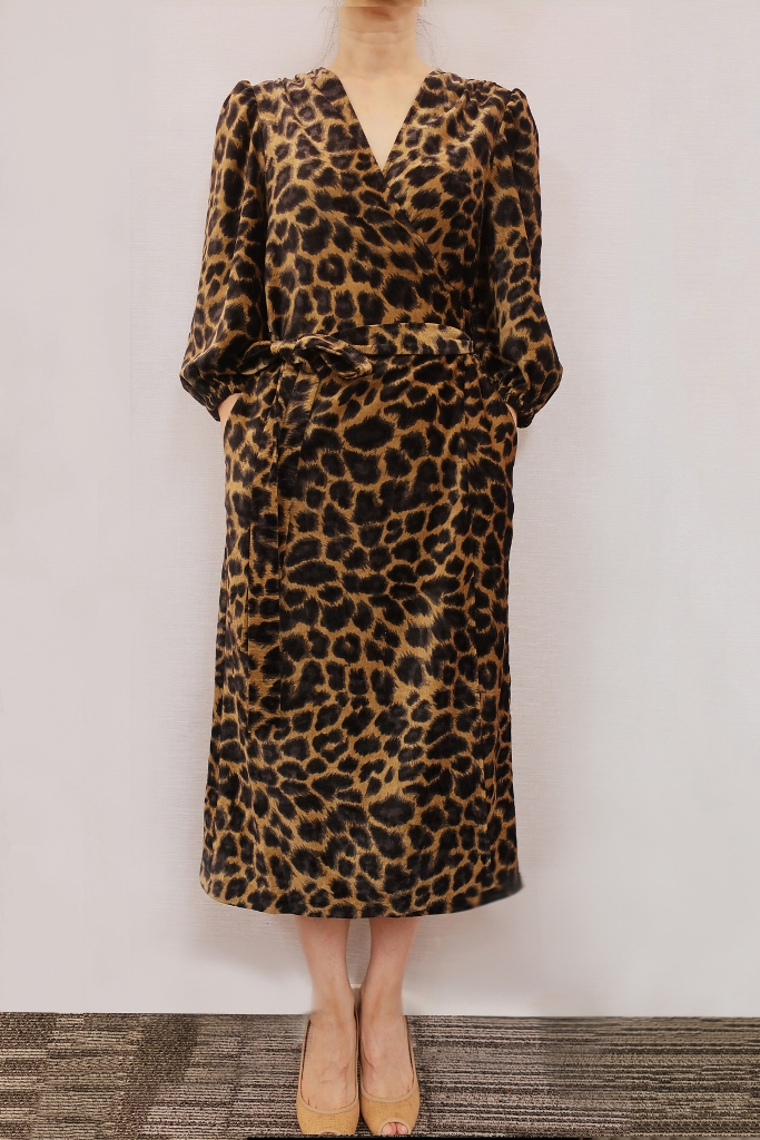 Traffic People Wrap Dress Black