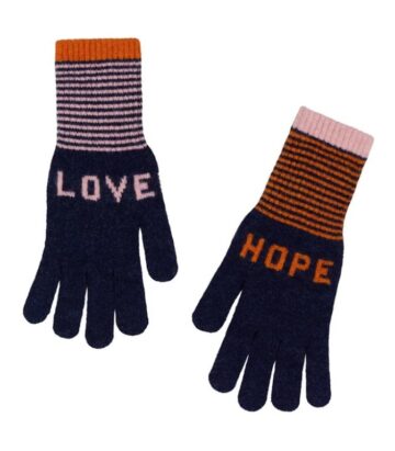 Quinton & Chadwick Love and Hope Gloves in Autumn Berry Colours