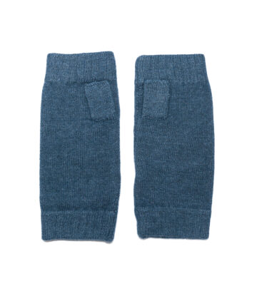 Cashmere Lambswool Finger less Gloves- Teal