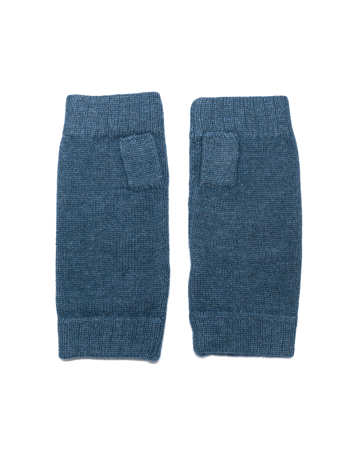 Cashmere Lambswool Finger less Gloves- Teal