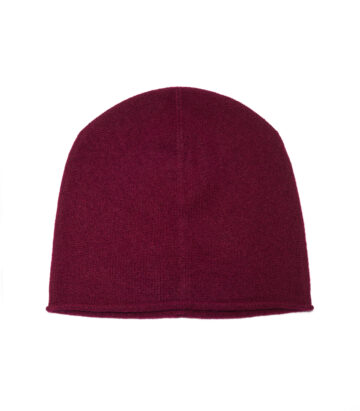Cashmere Beanie Dark Burgundy
