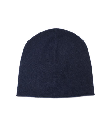 Cashmere Beanie Dark Navy