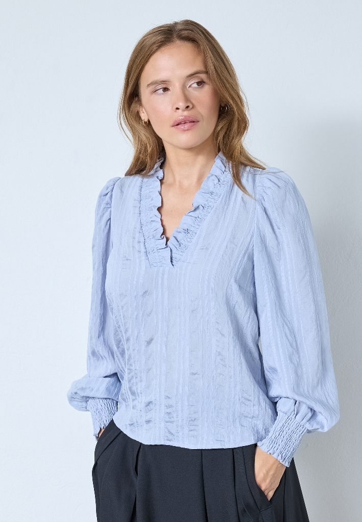 Co Couture KesiCC V-Blouse Pale Blue