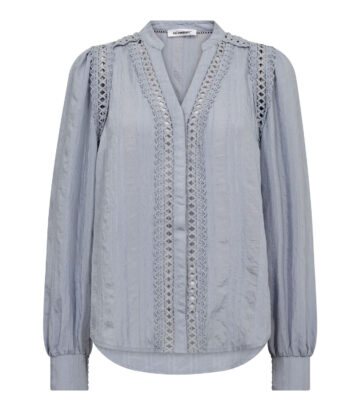 Co Couture KesiCC Lace V-Shirt Pale Blue
