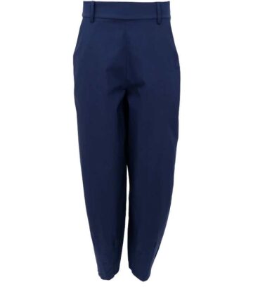 Black Colour BEATE Barrel Pant Navy