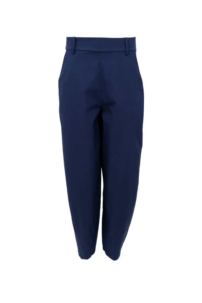 Black Colour BEATE Barrel Pant Navy
