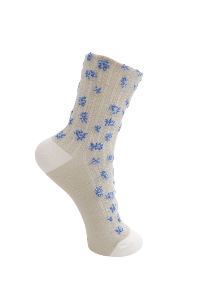 Black Colour CELANDINE Sock Khaki/Blue