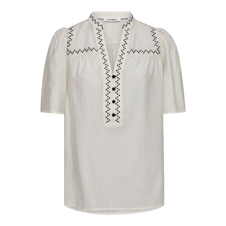 Co Couture Notis SS Blouse Off White