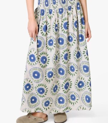 Traffic People Aurora When I Close My Eyes Maxi Skirt - Blue