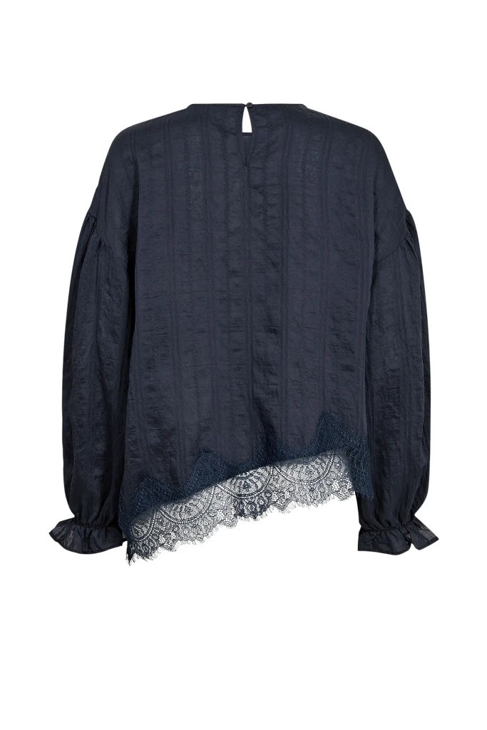 Co Couture MelliCC Lace Blouse Navy