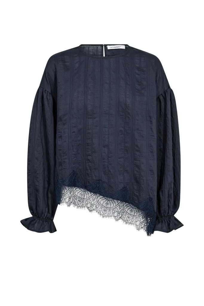 Co Couture MelliCC Lace Blouse Navy