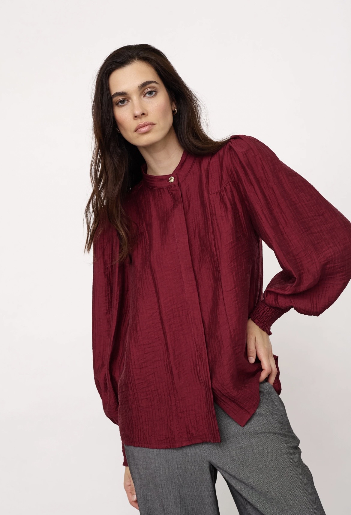 Co Couture TassyCC Shirt Berry Red