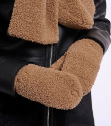 Rino & Pelle Aleida Teddy Gloves Toast