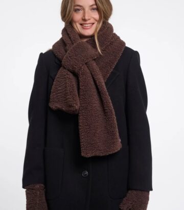 Asho Teddy Scarf Coffee Roast