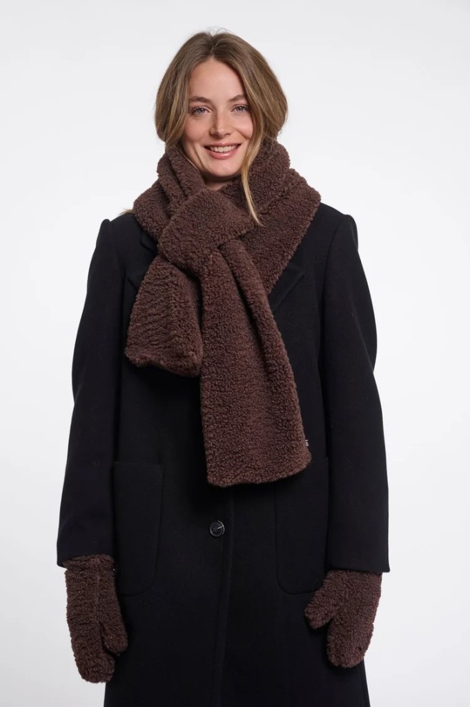 Asho Teddy Scarf Coffee Roast