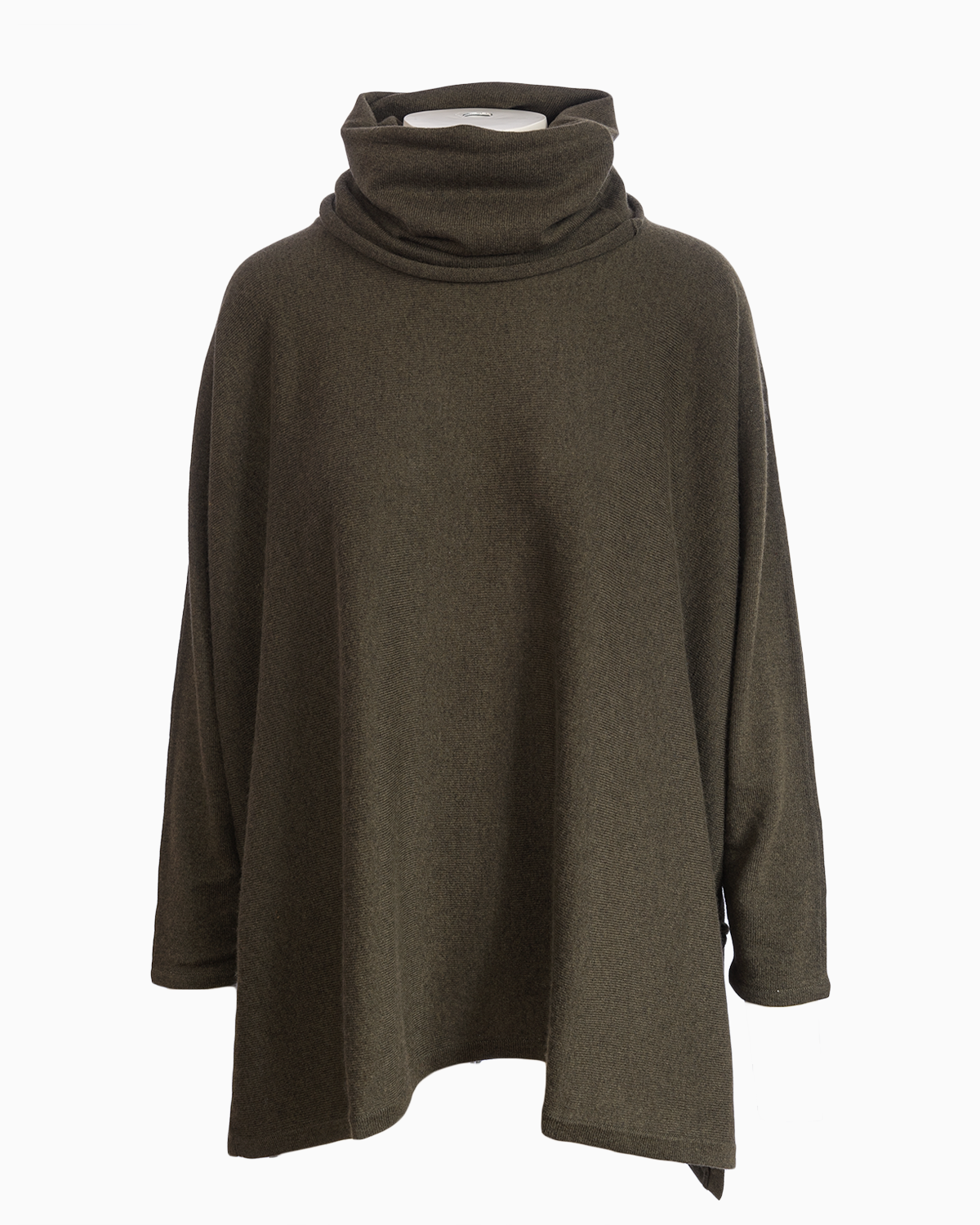 Cashmere Mix Carole Oversized Jumper - Fir green