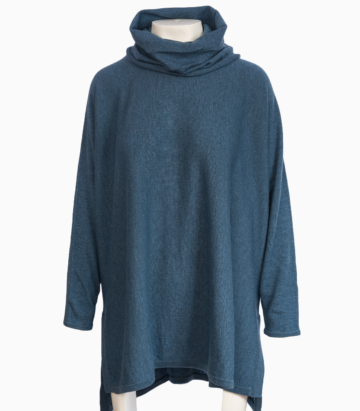 Cashmere Mix Carole Oversized Jumper - Teal