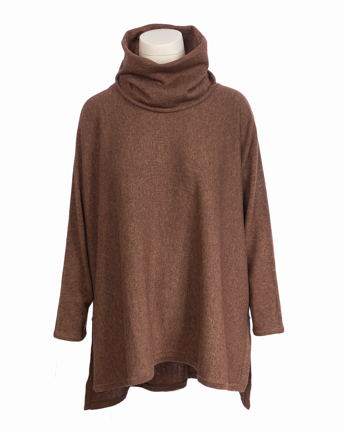 Cashmere Mix Carole Oversized Jumper - Chestnut