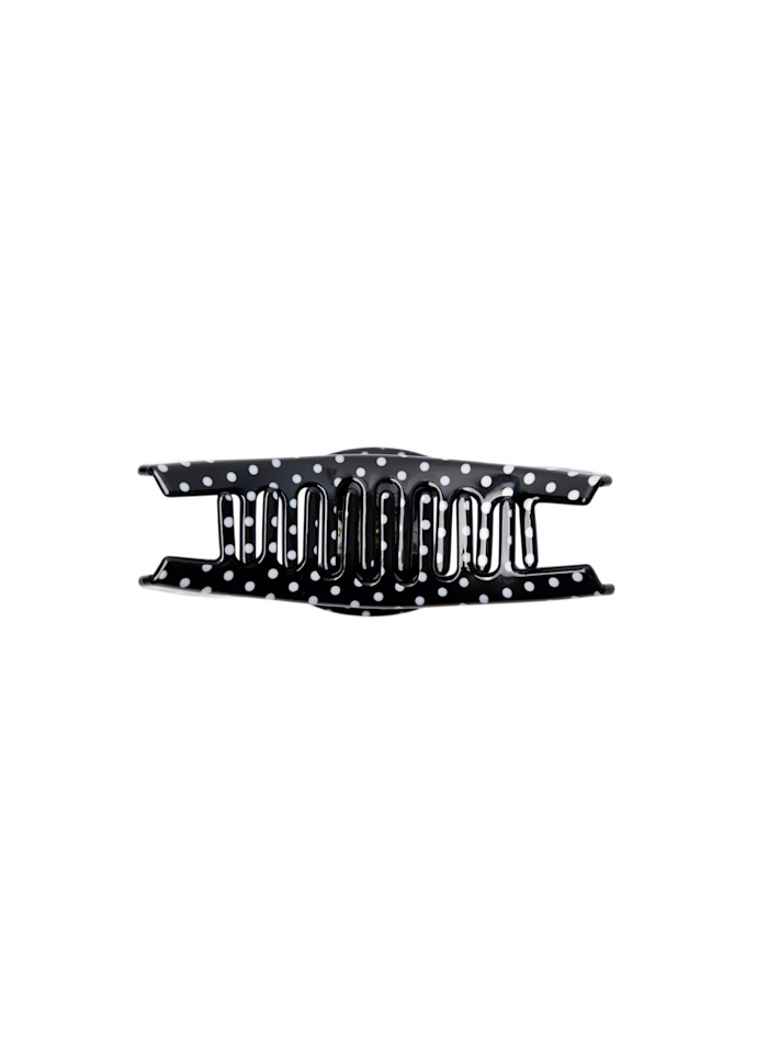 Black Colour MAZE Hair Claw Black Dot