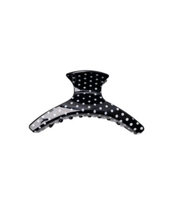 Black Colour MAZE Hair Claw Black Dot