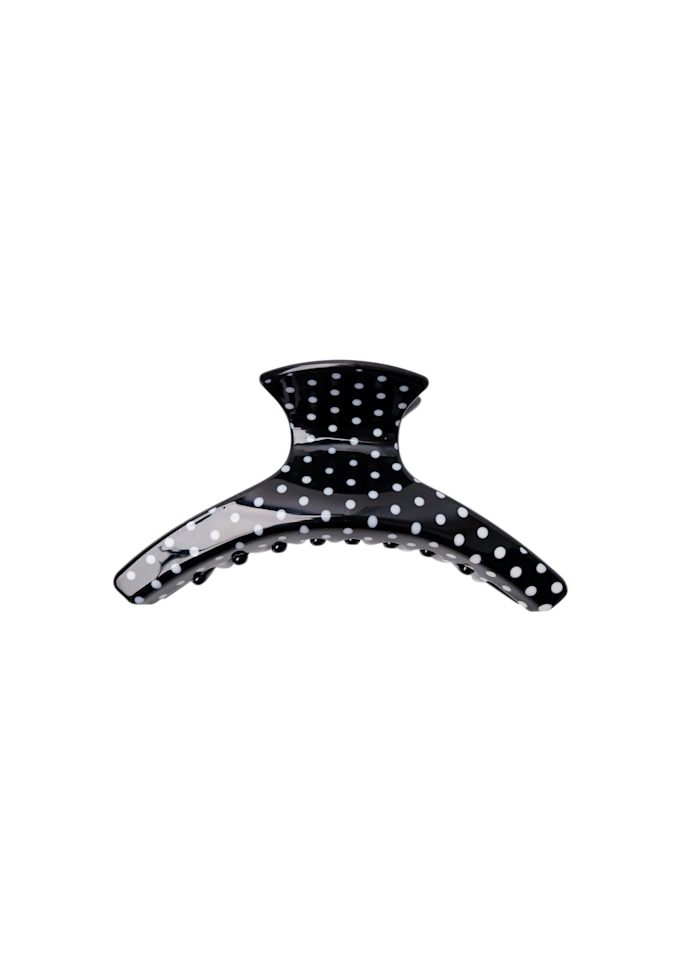 Black Colour MAZE Hair Claw Black Dot