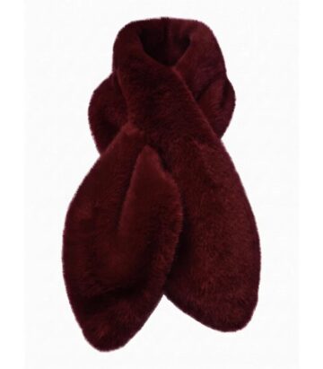 Nooki Design Cate Faux Fur Scarf - Burgundy