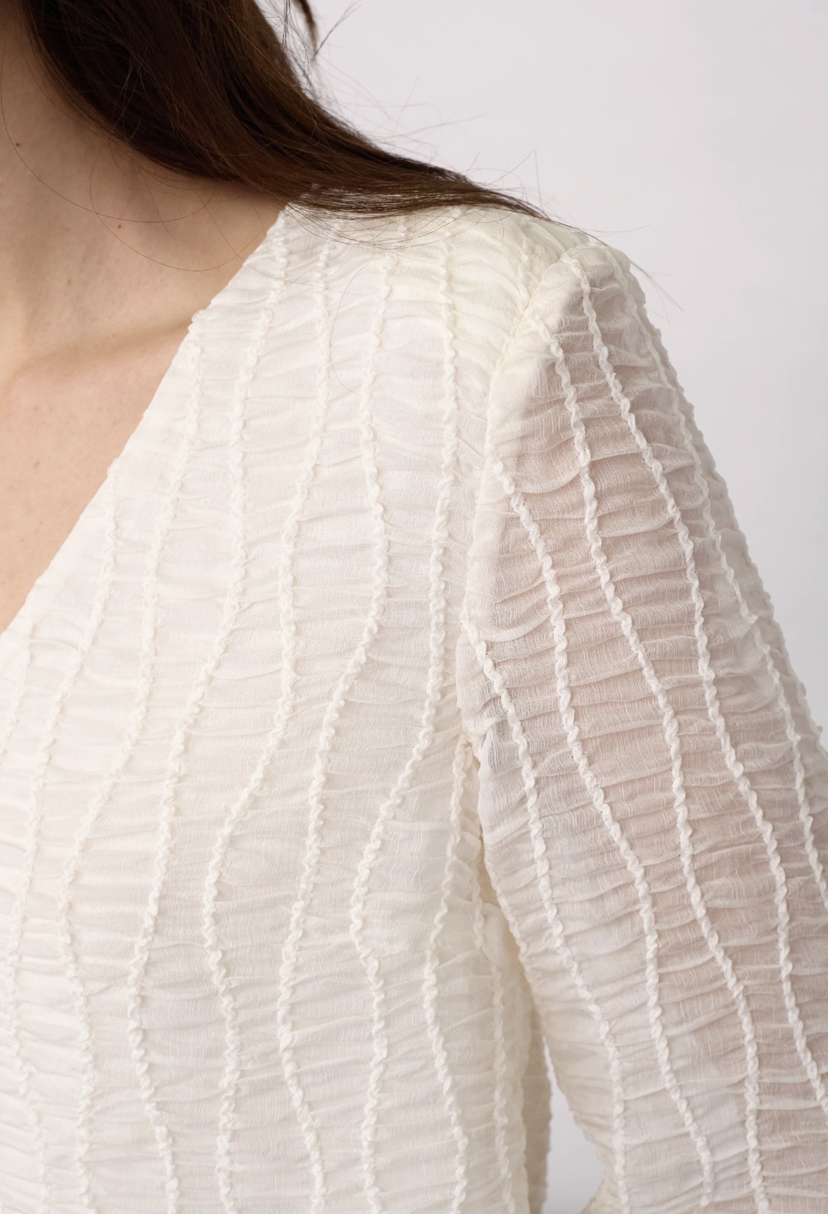 Co Couture BaltaCC Padded V-Blouse - Off-White