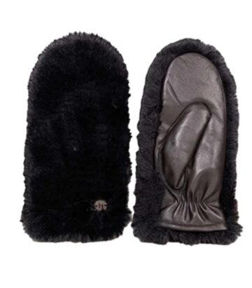 Nooki Design Betsy Leather Mittens - Black
