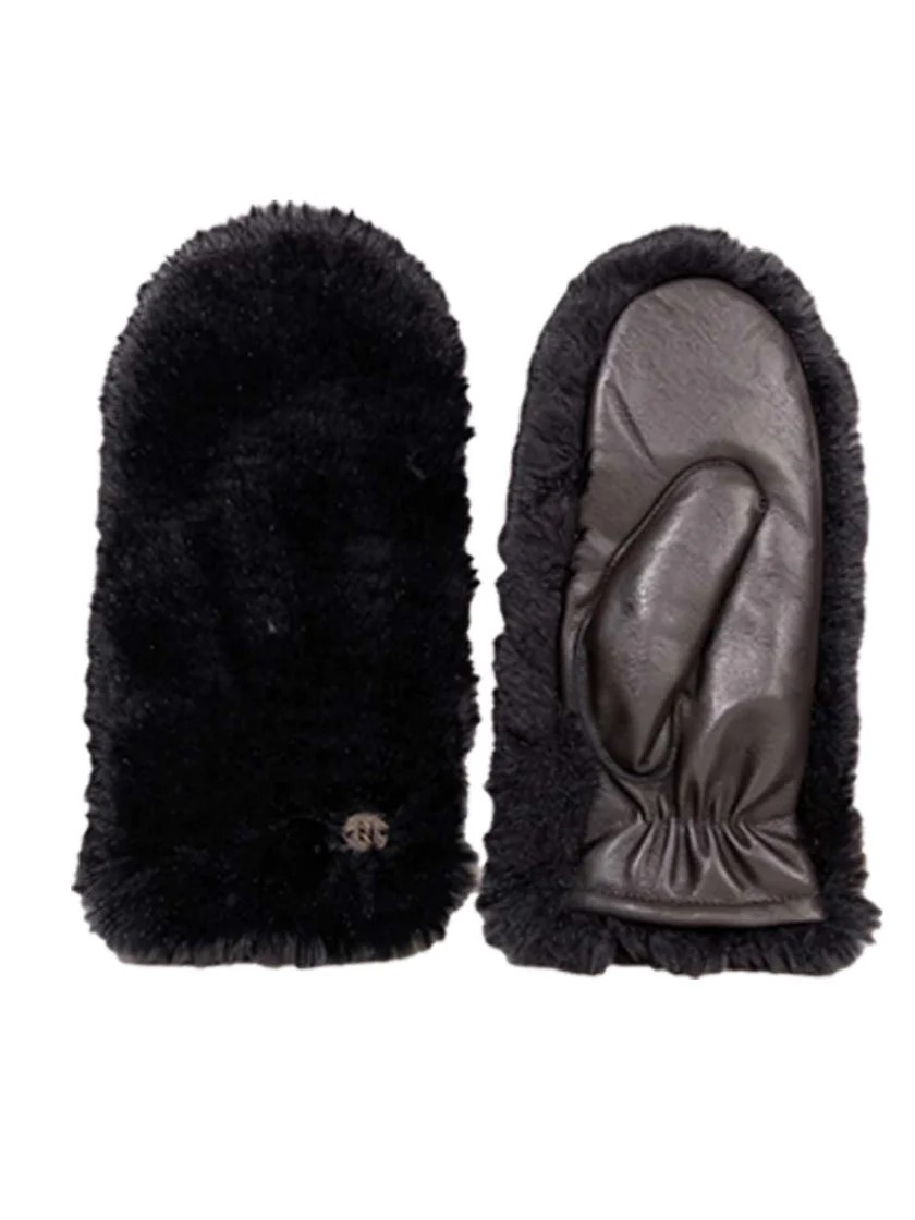 Nooki Design Betsy Leather Mittens - Black