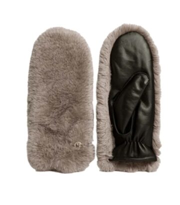 Nooki Design Betsy Leather Mittens - Mink