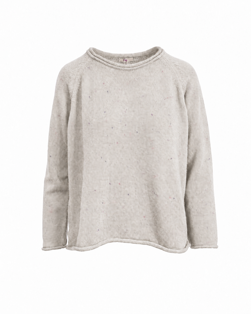 Organic Cotton Reese Jumper - Fleck Natural