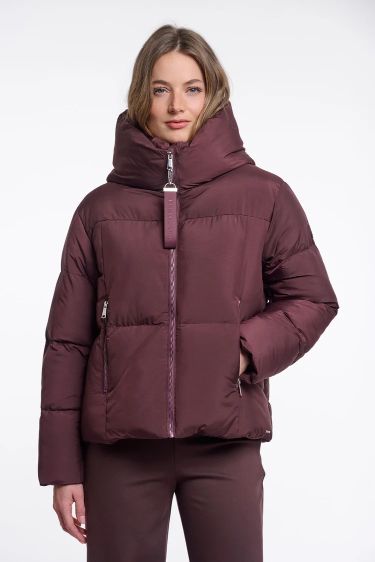 Rino & Pelle Joni Padded jacket with detachable collar Fudge Cloak