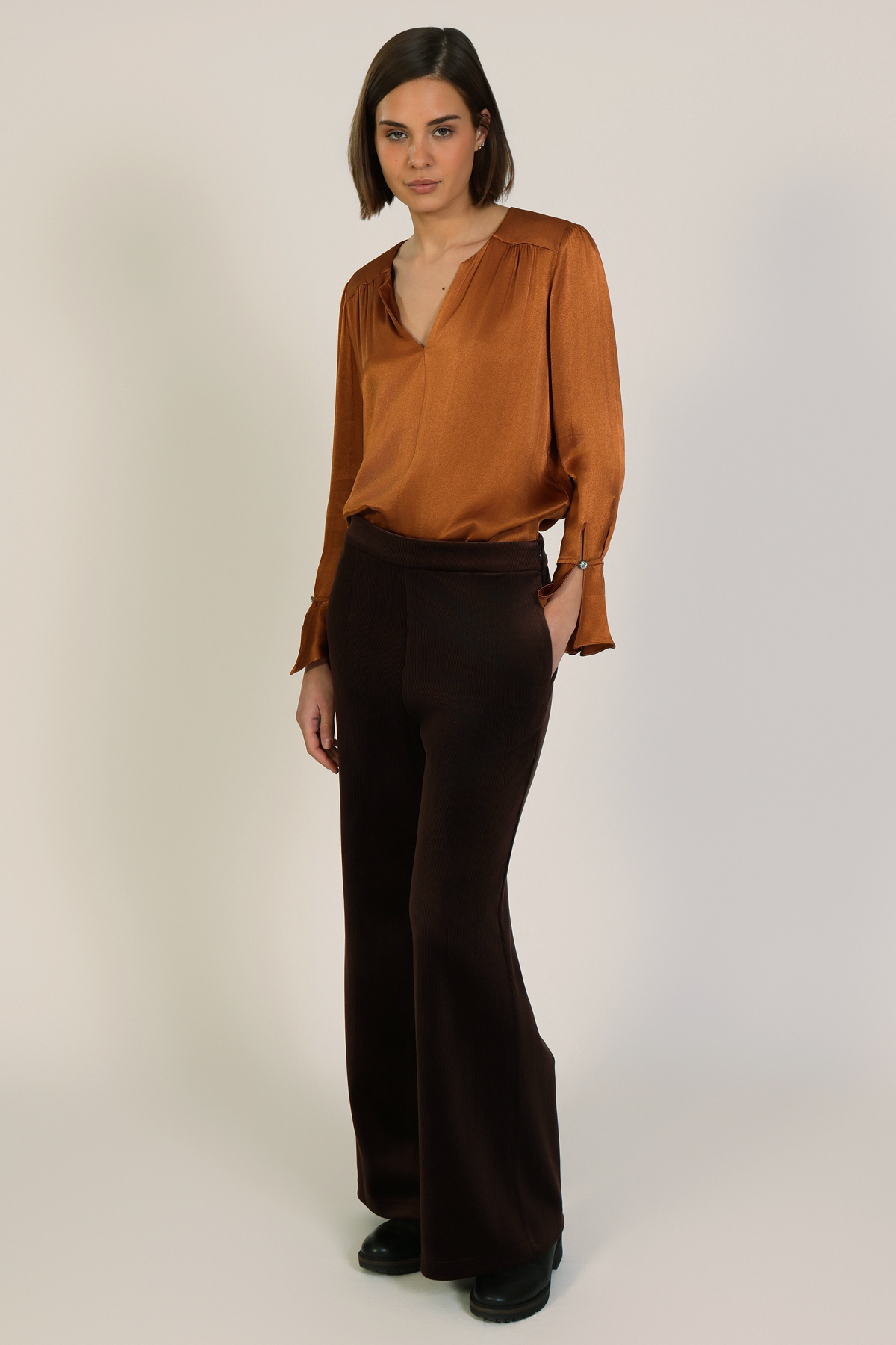 Traffic People Corrie's Bravado Bouvier Trousers Brown